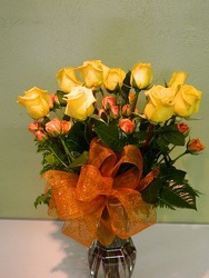 Autumn Rose Bouquet from local Myrtle Beach florist, Bright & Beautiful Flowers