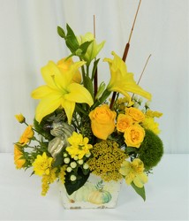 Fall Sunshine from local Myrtle Beach florist, Bright & Beautiful Flowers