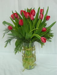 Tulips For Christmas from local Myrtle Beach florist, Bright & Beautiful Flowers