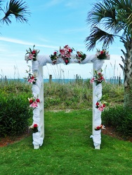 Beach/Yard Venue 09 Archway from local Myrtle Beach florist, Bright & Beautiful Flowers
