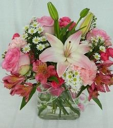 Pink Cubed from local Myrtle Beach florist, Bright & Beautiful Flowers