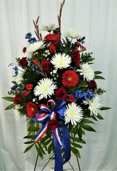 Hero's Tribute from local Myrtle Beach florist, Bright & Beautiful Flowers