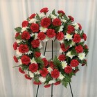 Love and Remberance Wreath from local Myrtle Beach florist, Bright & Beautiful Flowers