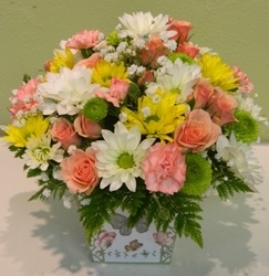 Daisy & Rose Medley from local Myrtle Beach florist, Bright & Beautiful Flowers