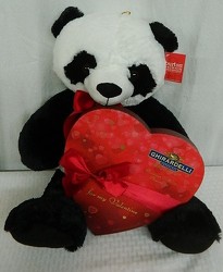 Perfect Panda Bringing Perfect Chocolates from local Myrtle Beach florist, Bright & Beautiful Flowers