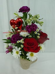 Cup of Love from local Myrtle Beach florist, Bright & Beautiful Flowers