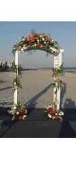 Beach Venue 03 with Archway from local Myrtle Beach florist, Bright & Beautiful Flowers