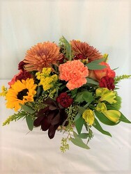 Twig Basket for Fall from local Myrtle Beach florist, Bright & Beautiful Flowers