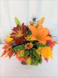 Fall Cubed from local Myrtle Beach florist, Bright & Beautiful Flowers