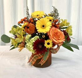 Fall Cubed from local Myrtle Beach florist, Bright & Beautiful Flowers