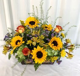 Sunny Autumn Delight from local Myrtle Beach florist, Bright & Beautiful Flowers