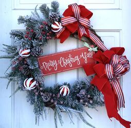 Christmas wreath #7 from local Myrtle Beach florist, Bright & Beautiful Flowers