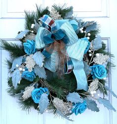 Christmas wreath #14 from local Myrtle Beach florist, Bright & Beautiful Flowers