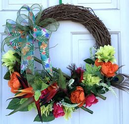 Christmas wreath #15 from local Myrtle Beach florist, Bright & Beautiful Flowers
