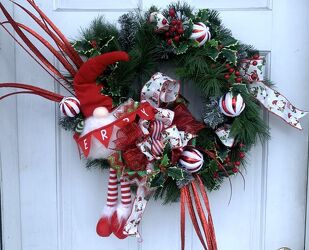 Christmas wreath #19 from local Myrtle Beach florist, Bright & Beautiful Flowers