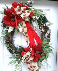 Christmas wreath #20 from local Myrtle Beach florist, Bright & Beautiful Flowers