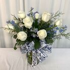 Winter White Roses from local Myrtle Beach florist, Bright & Beautiful Flowers