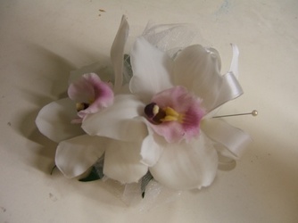 Cymbidium Orchid Corsage from local Myrtle Beach florist, Bright & Beautiful Flowers