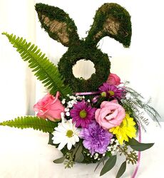 Funny Bunny from local Myrtle Beach florist, Bright & Beautiful Flowers