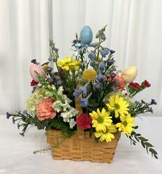 Bunny Basket from local Myrtle Beach florist, Bright & Beautiful Flowers
