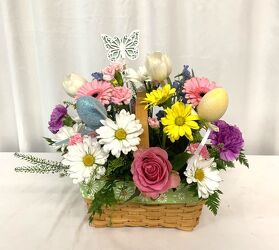 Bunny Basket  from local Myrtle Beach florist, Bright & Beautiful Flowers