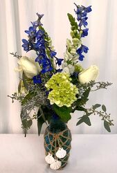 Beachy Blues from local Myrtle Beach florist, Bright & Beautiful Flowers