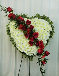 Traditional Broken Heart from local Myrtle Beach florist, Bright & Beautiful Flowers