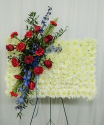 Rest in Peace Pillow from local Myrtle Beach florist, Bright & Beautiful Flowers