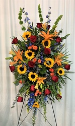 Autumnal Celebration Spray from local Myrtle Beach florist, Bright & Beautiful Flowers