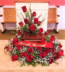 sleigh ride from local Myrtle Beach florist, Bright & Beautiful Flowers
