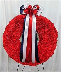 Tribute Wreath from local Myrtle Beach florist, Bright & Beautiful Flowers