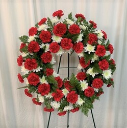 Love and Remberance Wreath from local Myrtle Beach florist, Bright & Beautiful Flowers