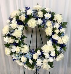 Cool Breezes Wreath from local Myrtle Beach florist, Bright & Beautiful Flowers
