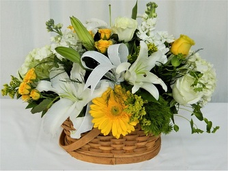 Sunsplash Basket from local Myrtle Beach florist, Bright & Beautiful Flowers