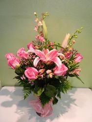 Perfectly Pink from local Myrtle Beach florist, Bright & Beautiful Flowers