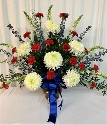 The Red, White and Blue from local Myrtle Beach florist, Bright & Beautiful Flowers