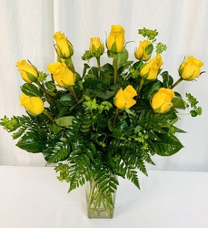 Sunny Yellow Roses from local Myrtle Beach florist, Bright & Beautiful Flowers
