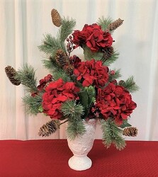 Holiday Hydrangeas *Silk Botanicals* from local Myrtle Beach florist, Bright & Beautiful Flowers