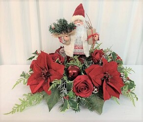 Here Comes Santa Claus *Silk Botanicals* from local Myrtle Beach florist, Bright & Beautiful Flowers