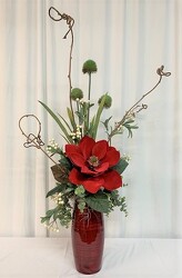 Modern Magnolia Holiday *Silk Botanicals* from local Myrtle Beach florist, Bright & Beautiful Flowers