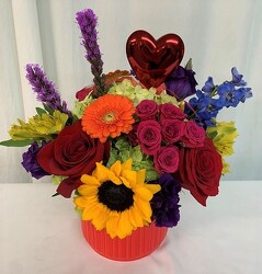 A Colorful Love from local Myrtle Beach florist, Bright & Beautiful Flowers