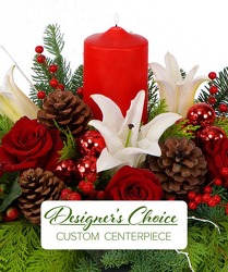 Christmas designers Choice from local Myrtle Beach florist, Bright & Beautiful Flowers